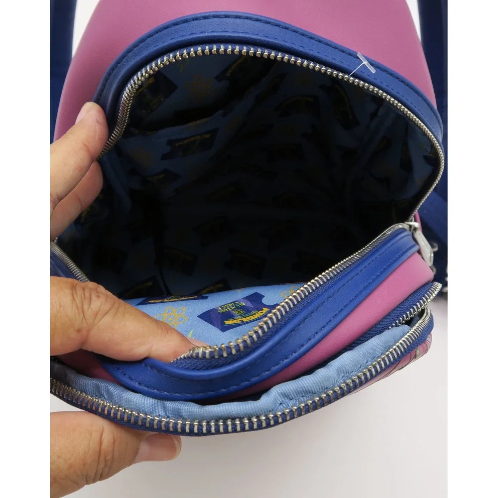 Loungefly Disney A Goofy Movie Powerline Max Goofy Roxanne Mini Backpack Blue